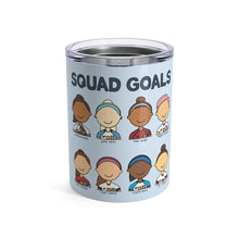 Load image into Gallery viewer, USWNT Squad Goals World Cup Soccer Team 10 oz Metal Travel Mug - feminist doodles

