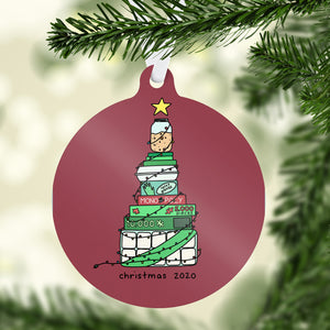 2020 Christmas Tree Holiday Ornament - feminist doodles