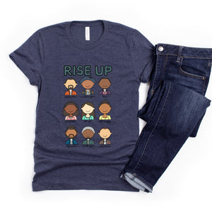Hamilton Rise Up Adult T-Shirt - feminist doodles