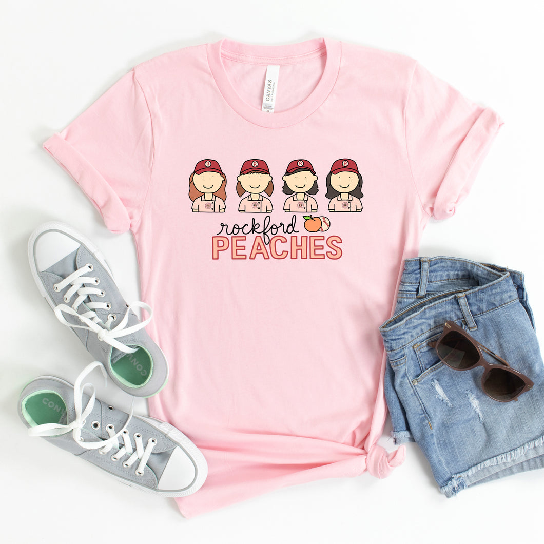 Rockford Peaches Adult T-Shirt
