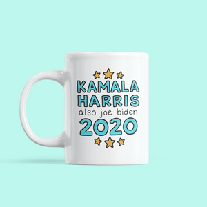 Kamala Harris & Also Joe Biden 2020 Mug - feminist doodles