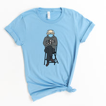 Load image into Gallery viewer, Bernie Sanders Inauguration Mittens Adult T-Shirt - feminist doodles
