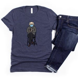 Bernie Sanders Inauguration Mittens Adult T-Shirt - feminist doodles
