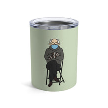 Load image into Gallery viewer, Bernie Sanders Inauguration Mittens 10 oz Metal Travel Mug - feminist doodles
