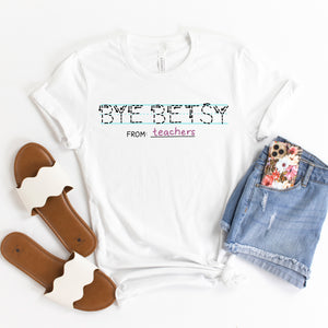 Bye Betsy Devos Adult T-Shirt - feminist doodles