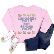 Load image into Gallery viewer, Cinnamon Rolls Not Gender Roles Youth &amp; Toddler Sweatshirt (Hoodie or Crewneck) - feminist doodles
