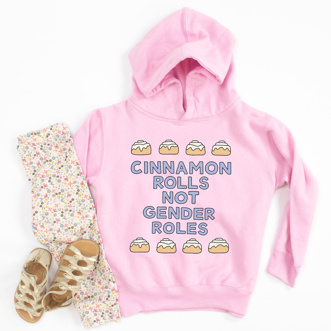 Cinnamon Rolls Not Gender Roles Youth & Toddler Sweatshirt (Hoodie or Crewneck) - feminist doodles