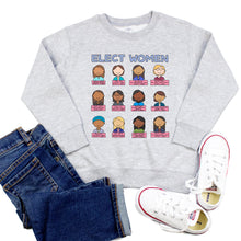 Load image into Gallery viewer, Elect Women Youth &amp; Toddler Sweatshirt (Hoodie or Crewneck) - feminist doodles
