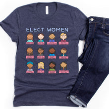 Load image into Gallery viewer, Elect Women Adult T-Shirt - feminist doodles
