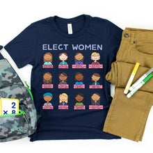 Load image into Gallery viewer, Elect Women Kids&#39; T-Shirt - feminist doodles
