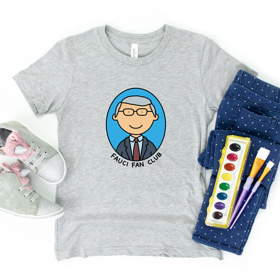 Fauci Fan Club Kids' T-Shirt - feminist doodles
