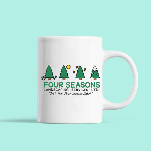 Four Seasons Landscaping Mug - feminist doodles