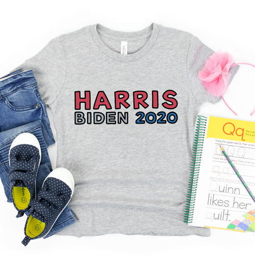 Harris & Biden 2020 Kids' T-Shirt - feminist doodles