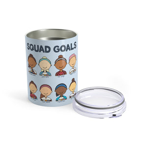 USWNT Squad Goals World Cup Soccer Team 10 oz Metal Travel Mug - feminist doodles