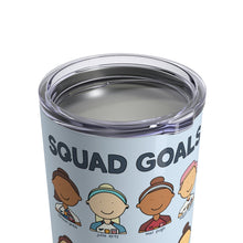 Load image into Gallery viewer, USWNT Squad Goals World Cup Soccer Team 10 oz Metal Travel Mug - feminist doodles

