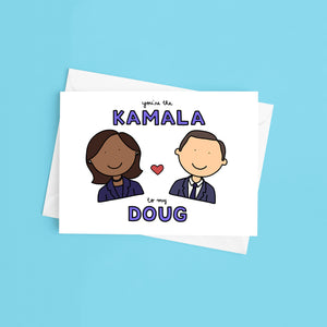 You're the Kamala Harris to my Doug Emhoff Love / Anniversary Card - feminist doodles