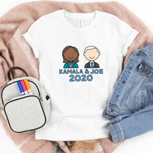 Kamala Harris & Joe Biden 2020 Kids' T-Shirt - feminist doodles