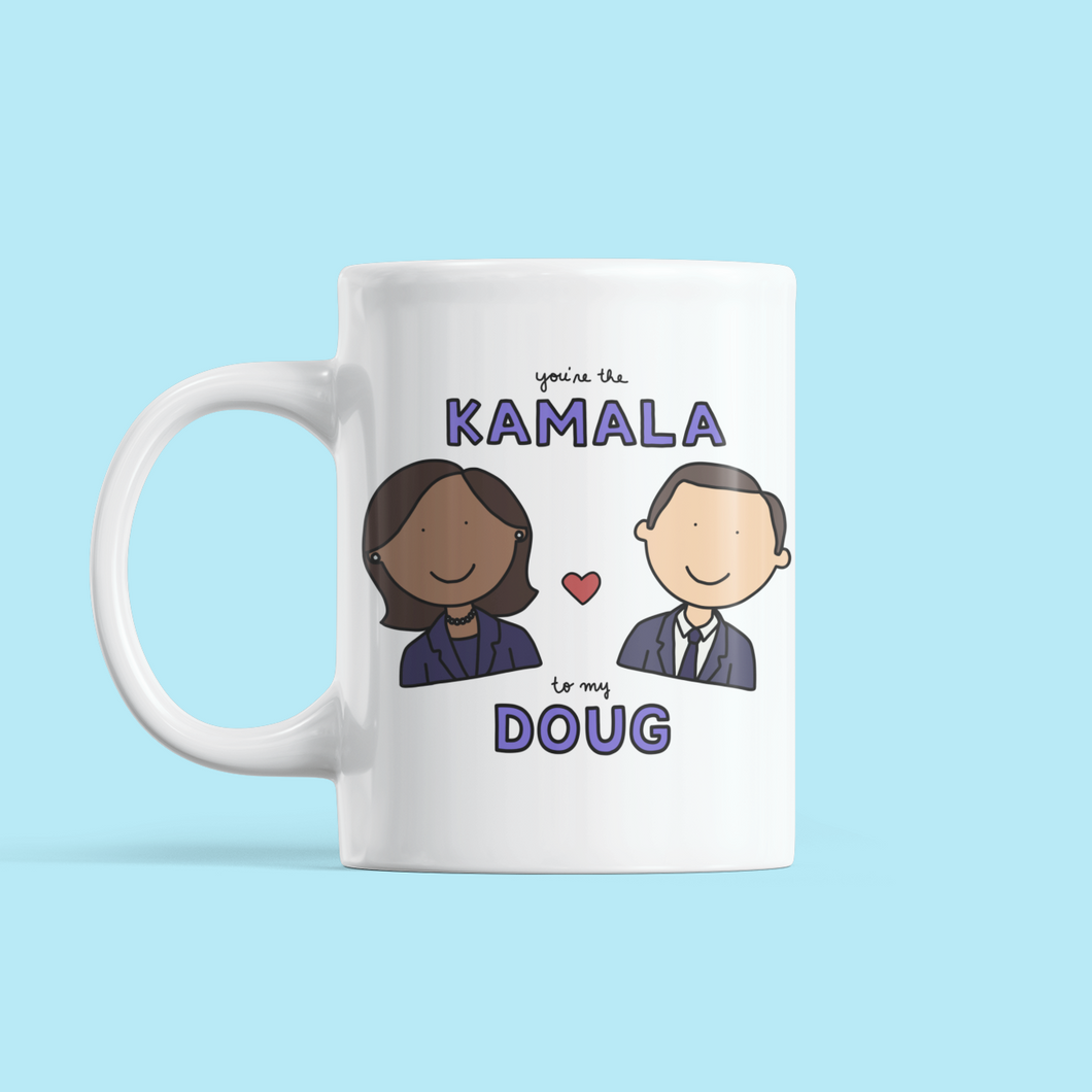 You're the Kamala Harris to my Doug Emhoff Love / Anniversary Mug - feminist doodles