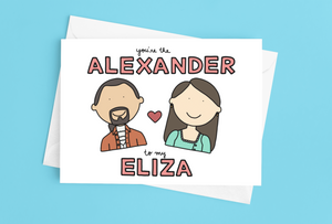 You're the Alexander to my Love / Anniversary Card - feminist doodles