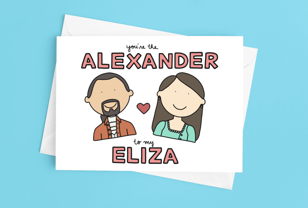 You're the Alexander to my Love / Anniversary Card - feminist doodles