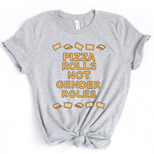 Load image into Gallery viewer, Pizza Rolls Not Gender Roles Adult T-Shirt - feminist doodles

