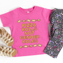Load image into Gallery viewer, Pizza Rolls Not Gender Roles Kids&#39; T-Shirt - feminist doodles
