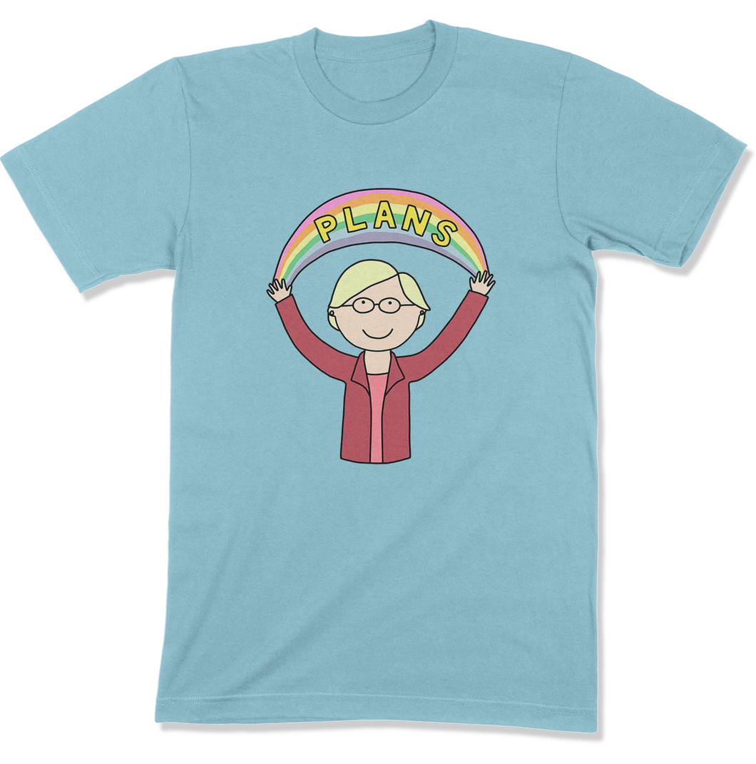 Plans Elizabeth Warren Adult T-Shirt - feminist doodles