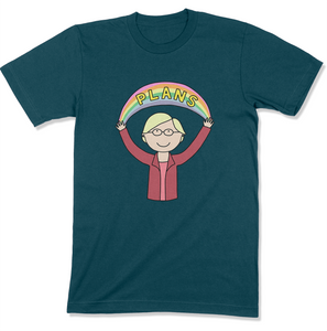 Plans Elizabeth Warren Adult T-Shirt - feminist doodles