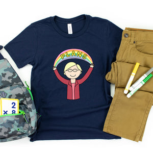 Elizabeth Warren Plans Kids' T-Shirt - feminist doodles