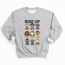 Load image into Gallery viewer, Hamilton Rise Up Adult Sweatshirt - feminist doodles
