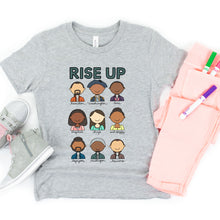 Load image into Gallery viewer, Hamilton Rise Up Kids&#39; T-Shirt - feminist doodles
