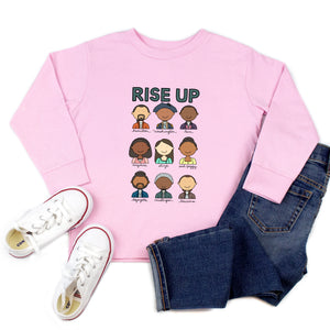 Hamilton Rise Up Youth & Toddler Sweatshirt (Hoodie or Crewneck) - feminist doodles