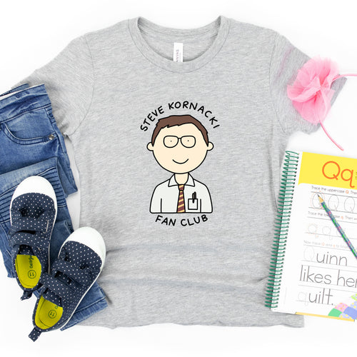 Steve Kornacki Fan Club Kids' T-Shirt - feminist doodles