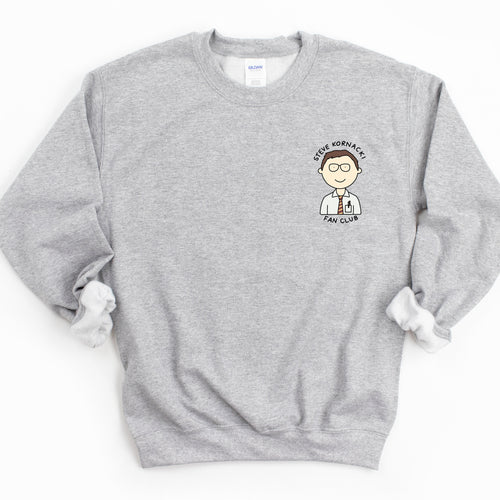 Steve Kornacki Fan Club Adult Sweatshirt - feminist doodles