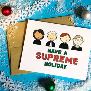 Have a Supreme Holiday Card - feminist doodles