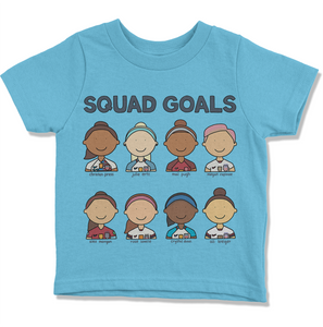 USWNT World Cup Champions Squad Goals Kids' T-Shirt - feminist doodles