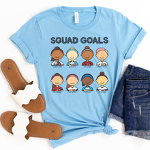 Load image into Gallery viewer, USWNT Squad Goals Adult T-Shirt - feminist doodles
