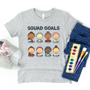 USWNT World Cup Champions Squad Goals Kids' T-Shirt - feminist doodles
