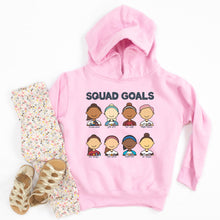 Load image into Gallery viewer, USWNT Squad Goals Youth &amp; Toddler Sweatshirt (Hoodie or Crewneck) - feminist doodles
